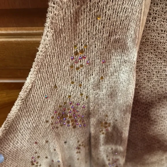 Beautiful NWT long full length lightweight brown/beige cardigan. Dolman sleeves. - Picture 3 of 4